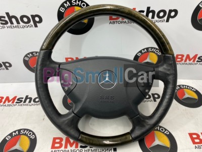 Руль Mercedes E550 2002 W211 113.967 А2114600703 - купить Москве