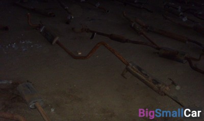 Глушитель в сборе от Chevrolet Aveo T300 2011 - купить Москве