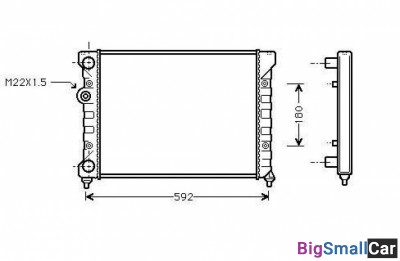 Радиатор охлаждения termal 545187JP - купить Москве