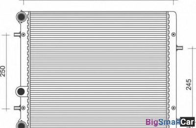 Радиатор охлаждения VAG 6Q0121253AE 430 X 415 X 26 - купить Москве