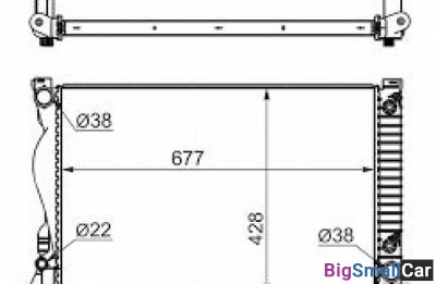 Радиатор охлаждения SAT AD000605 - купить Москве