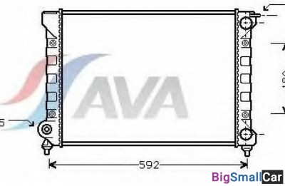 Радиатор охлаждения AVA quality cooling VWA2045 52 - купить Москве
