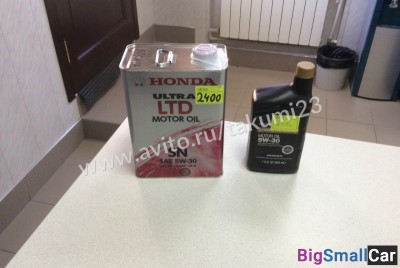 Оригинальное моторное масло Honda