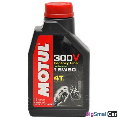 Масло моторное MOTUL 4T 300V FACTORY LINE NEW 15W50 1L 104125 - купить Москве