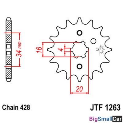 Звезда ведущая JT JTF1263.16 - купить Москве
