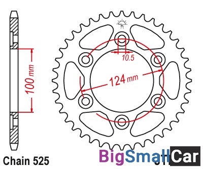 Звезда ведомая JT JTR745.42 - купить Москве
