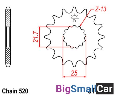 Звезда ведущая JT JTF565.15RB - купить Москве
