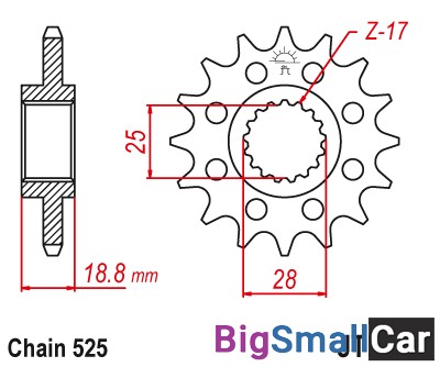 Звезда ведущая JT JTF704.15 - купить Москве