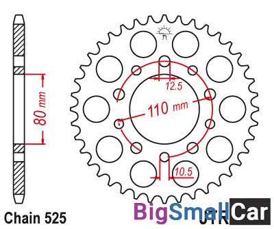 Звезда ведомая JT JTR1332.46 - купить Москве