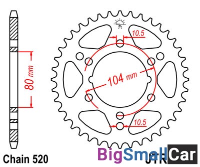 Звезда ведомая JT JTR1478.40 - купить Москве