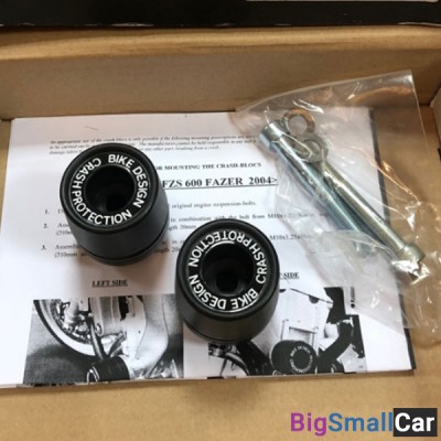 Слайдеры CRASH-PROTECTION Yamaha FZ6GT 04-07 CPYA-016-GT-B - купить Москве