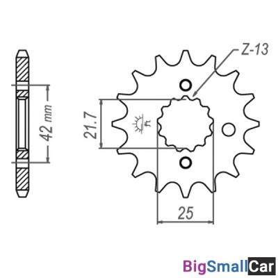 Звезда ведущая JT JTF513.16RB - купить Москве