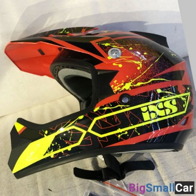 Шлем IXS 278 Kid 2.0 blk/yel/red 52 X12703-235-52 - купить Москве