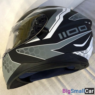 Шлем IXS HX1100 2.2 blk.matt/wh/grey L X14082-M31-L - купить Москве