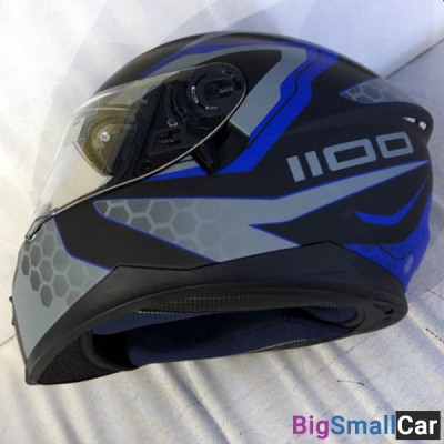 Шлем IXS HX1100 2.2 blk.matt/wh/blue M X14082-M34-M - купить Москве