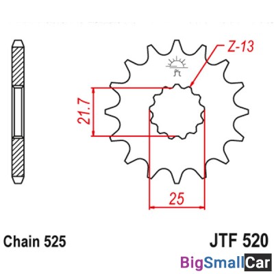 Звезда ведущая JT JTF520.16RB - купить Москве