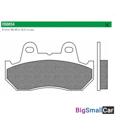 Тормозные колодки New Fren FD0054TS - купить Москве