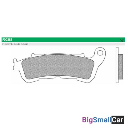 Тормозные колодки New Fren FD0385TS - купить Москве