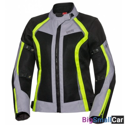 Куртка текстиль жен. IXS SportDamen Andora-Air blk/gr/yel DL X51046-395-DL - купить Москве