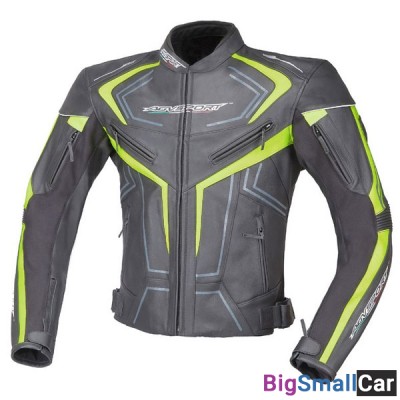 Куртка AGV Katana кожа black/yellow XL A02525 - купить Москве