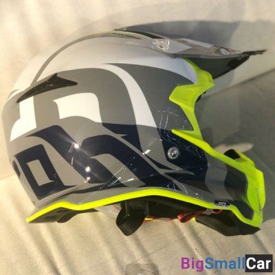 Шлем AIROH Terminator Open Vision SHOOT yellow/blue L TOVS