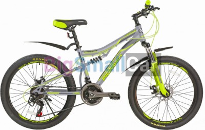 Дорожные велосипеды PIONEER COMANDOR 24/14 gray-green-black Дорожные велосипеды PIONEER COMANDOR 24/14 gray-green-black
