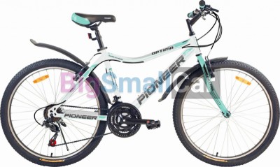 Дорожные велосипеды PIONEER OPTIMA 26/14 black-green-white Дорожные велосипеды PIONEER OPTIMA 26/14 black-green-white