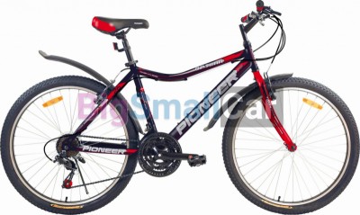 Дорожные велосипеды PIONEER OPTIMA 26/18 black-red-white Дорожные велосипеды PIONEER OPTIMA 26/18 black-red-white