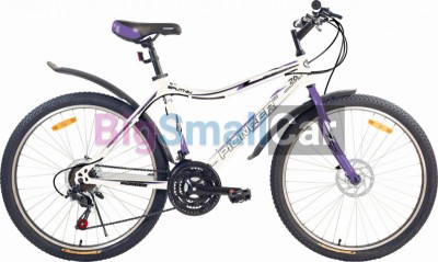 Дорожные велосипеды PIONEER SPUTNIK 26/18 white-violet-black Дорожные велосипеды PIONEER SPUTNIK 26/18 white-violet-black